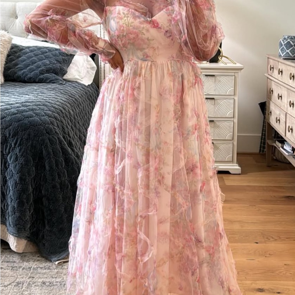 These Three Boutique Floral Lace Dress